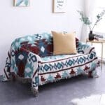 Plaid Bohème Bleu et Rouge | Univers Plaid